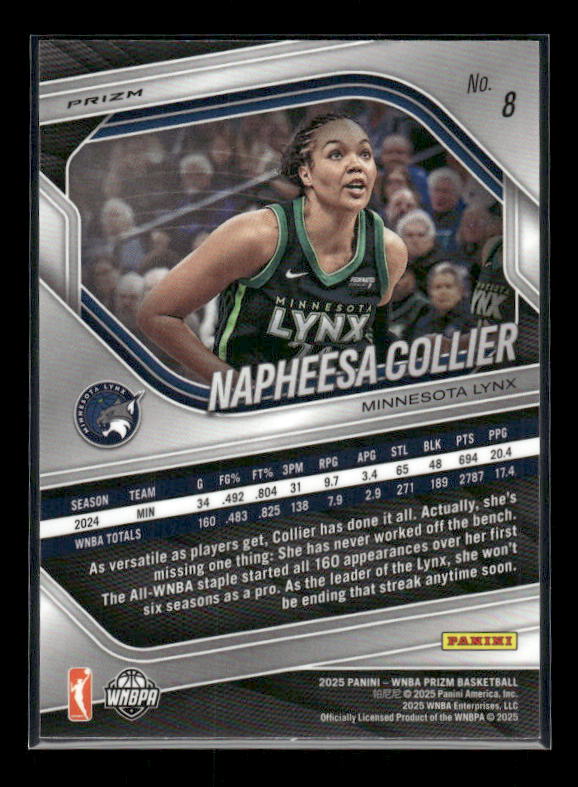 Napheesa Collier - 2025 Prizm WNBA - WNBA Logo Prizm