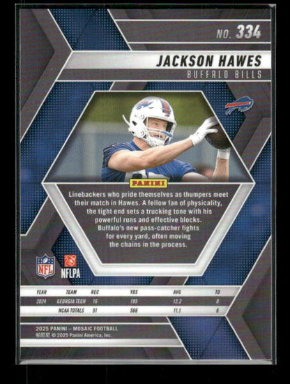 Jackson Hawes - 2025 Mosaic Football - Rookie