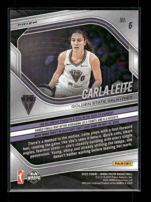 Carla Leite - 2025 Prizm WNBA - Blue Velocity - Rookie