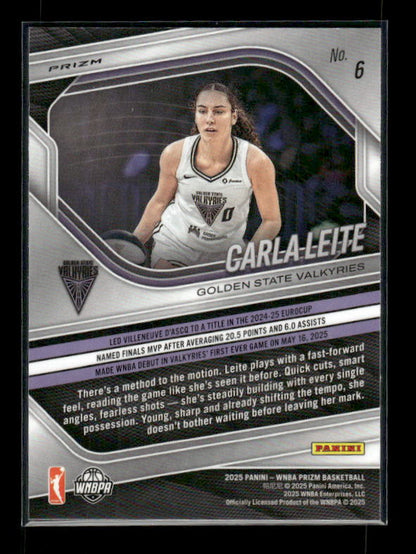 Carla Leite - 2025 Prizm WNBA - Blue Velocity - Rookie