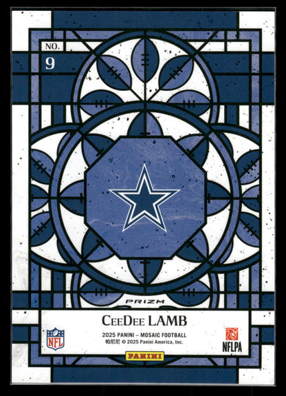 CeeDee Lamb - 2025 Mosaic Football - Jumbo / Oversized Stained Glass