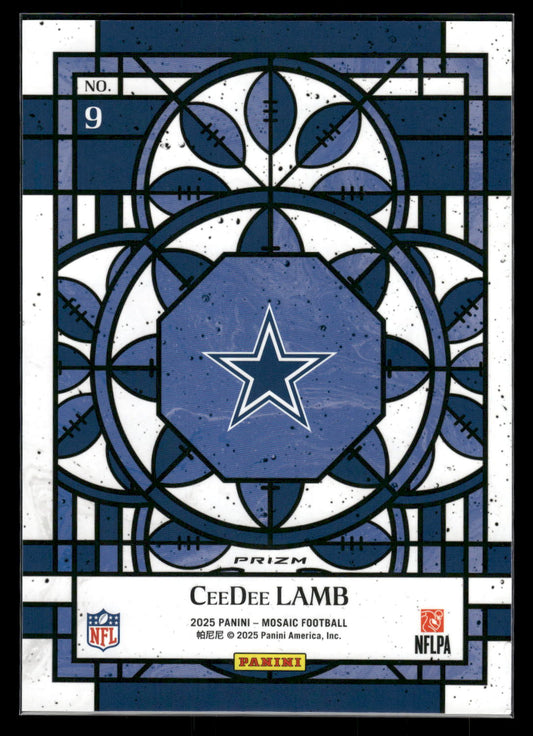 CeeDee Lamb - 2025 Mosaic Football - Jumbo / Oversized Stained Glass