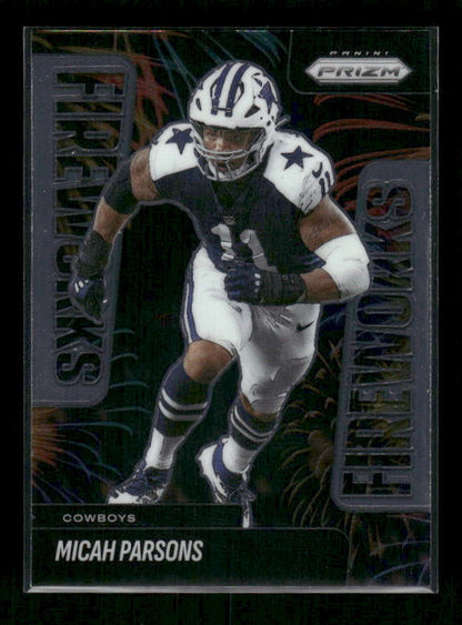 Micah Parsons - 2025 Prizm Football - Fireworks