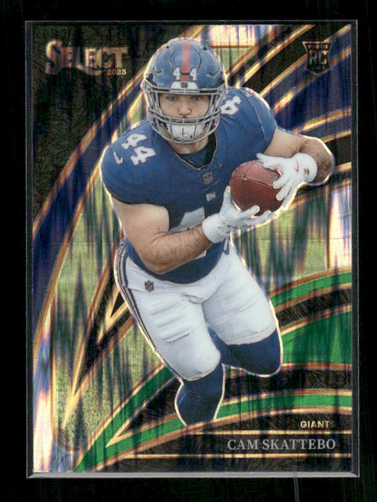 Cam Skattebo - 2025 Select Football - Club Black & Green Shock - Rookie