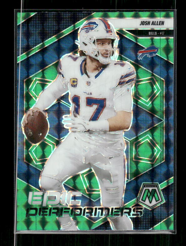 Josh Allen - 2025 Mosaic Football - Green Mosaic Epic Performers