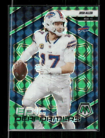 Josh Allen - 2025 Mosaic Football - Green Mosaic Epic Performers