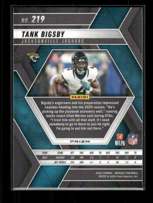 Tank Bigsby - 2025 Mosaic Football - Green Mosaic