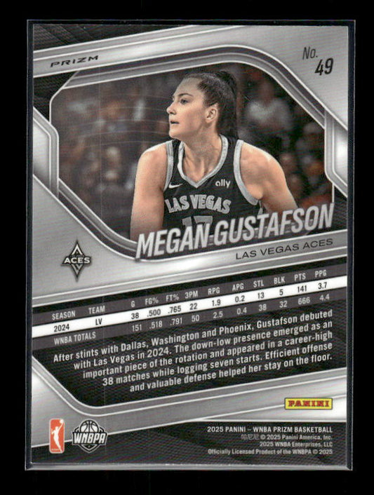 Megan Gustafson - 2025 Prizm WNBA - WNBA Logo Prizm