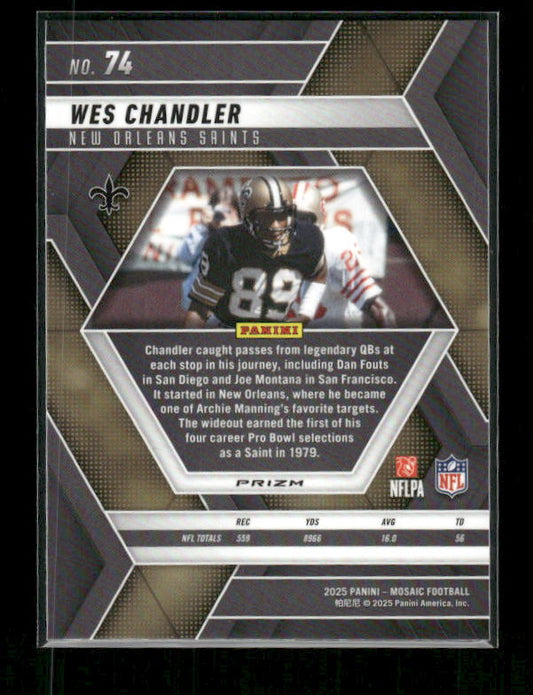 Wes Chandler - 2025 Mosaic Football - Green Mosaic