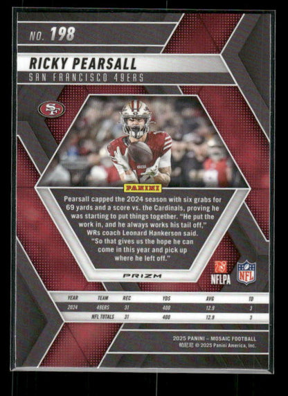 Ricky Pearsall - 2025 Mosaic Football - Green Mosaic