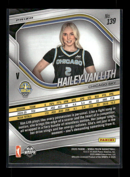 Hailey Van Lith - 2025 Prizm WNBA - Blue Velocity - Rookie Variation