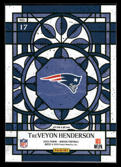 TreVeyon Henderson - 2025 Mosaic Football - Jumbo / Oversized Stained Glass - Rookie