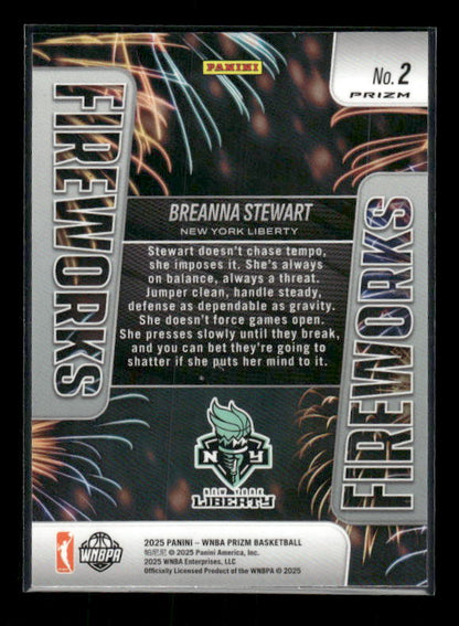 Breanna Stewart - 2025 Prizm WNBA - Green Fireworks
