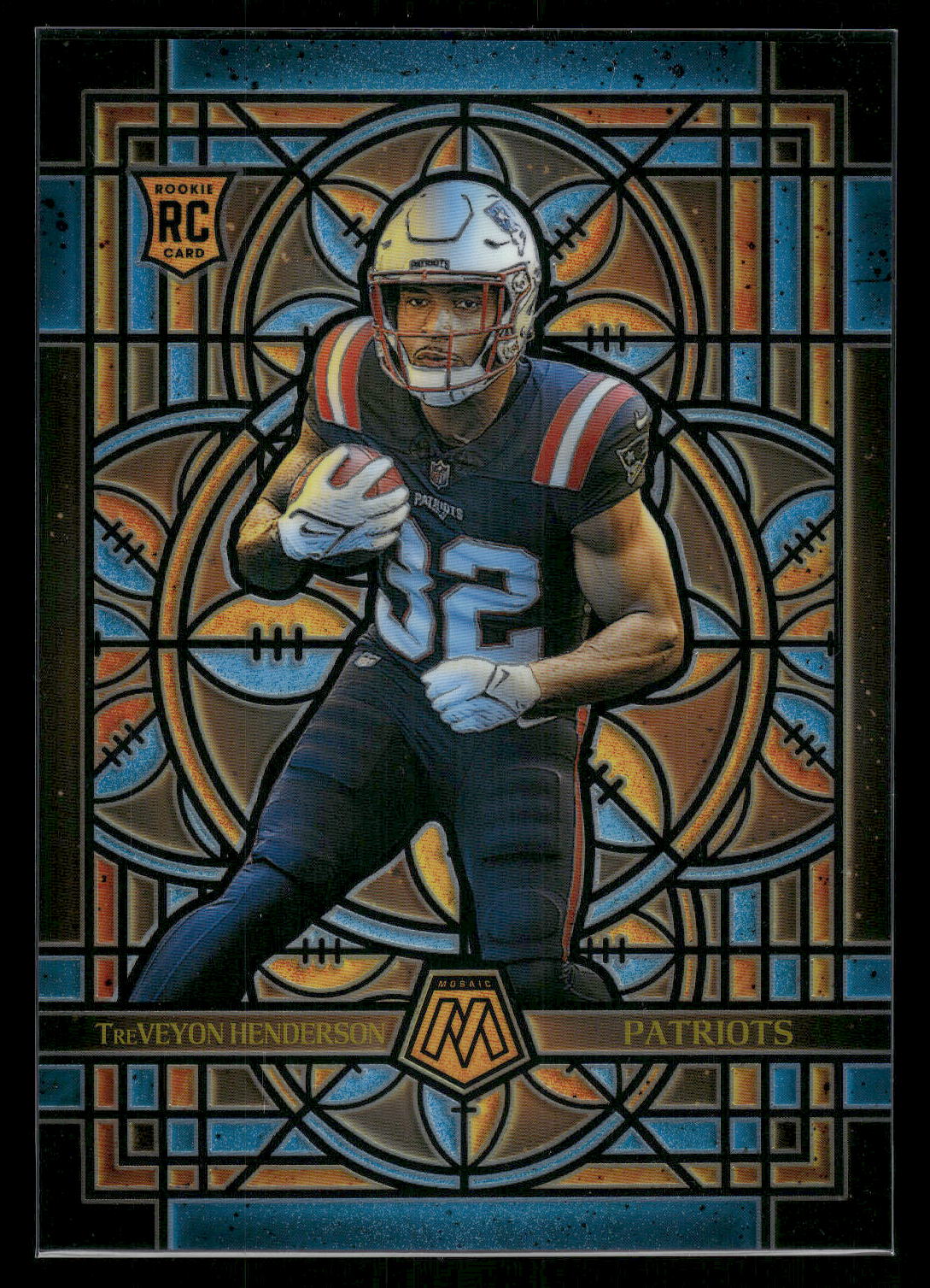 TreVeyon Henderson - 2025 Mosaic Football - Jumbo / Oversized Stained Glass - Rookie