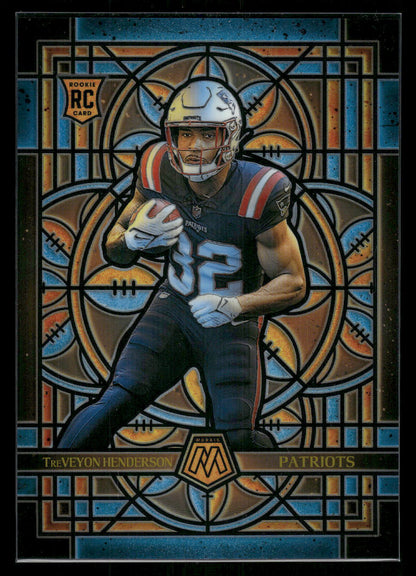 TreVeyon Henderson - 2025 Mosaic Football - Jumbo / Oversized Stained Glass - Rookie