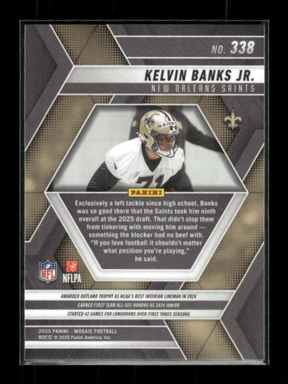 Kelvin Banks Jr. - 2025 Mosaic Football - Rookie