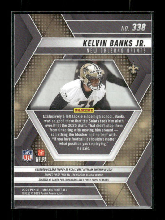 Kelvin Banks Jr. - 2025 Mosaic Football - Rookie