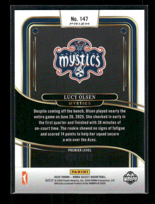 Lucy Olsen - 2025 Select WNBA - Premier Purple Prizm /149 - Rookie