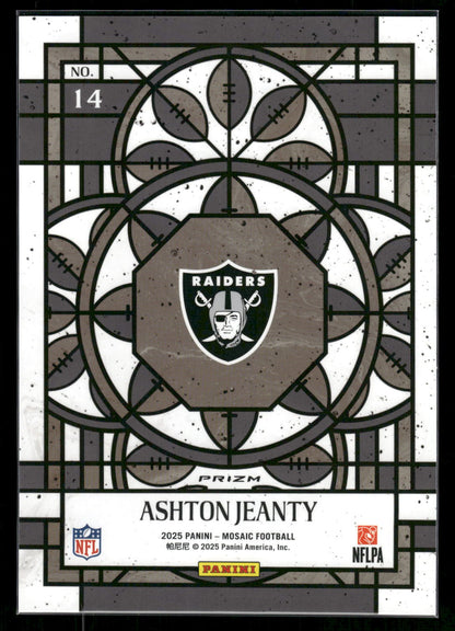 Ashton Jeanty - 2025 Mosaic Football - Jumbo / Oversized Stained Glass - Rookie