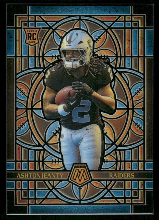 Ashton Jeanty - 2025 Mosaic Football - Jumbo / Oversized Stained Glass - Rookie