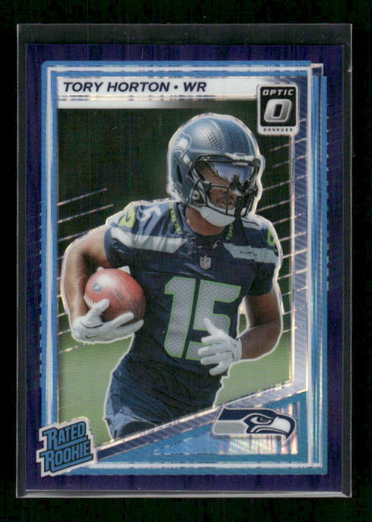 Tory Horton - 2025 Donruss Optic Football - Purple Shock - Rated Rookie
