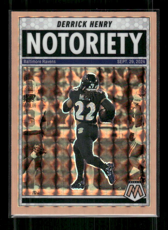 Derrick Henry - 2025 Mosaic Football - Orange Fluorescent Notoriety