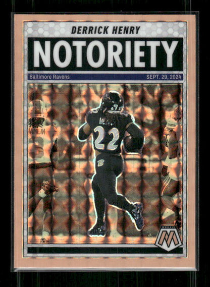 Derrick Henry - 2025 Mosaic Football - Orange Fluorescent Notoriety