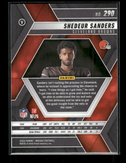 Shedeur Sanders - 2025 Mosaic Football - Rookie Variation