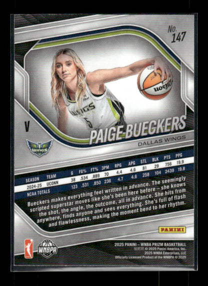 Paige Bueckers - 2025 Prizm WNBA - Rookie Variation