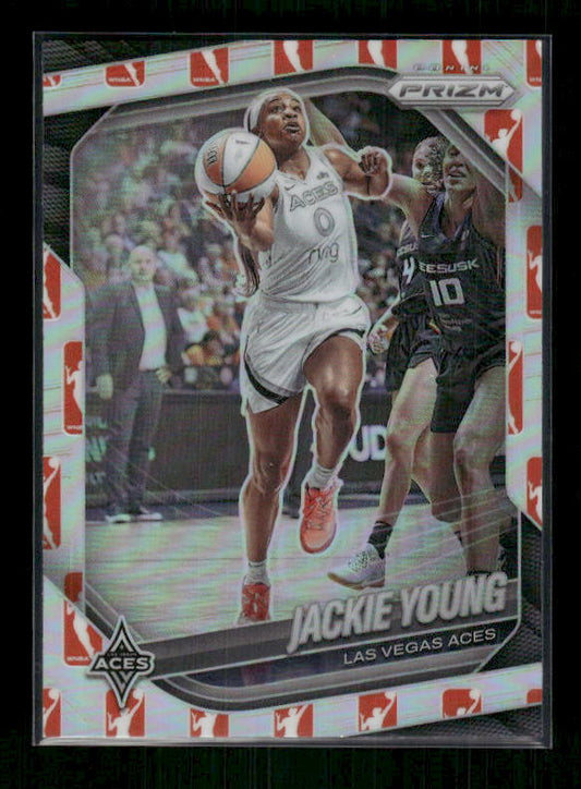 Jackie Young - 2025 Prizm WNBA - WNBA Logo Prizm