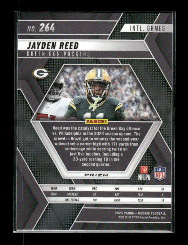 Jayden Reed - 2025 Mosaic Football - Green Mosaic Brazil Games