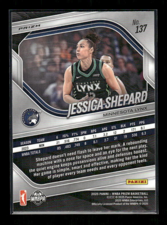 Jessica Shepard - 2025 Prizm WNBA - WNBA Logo Prizm