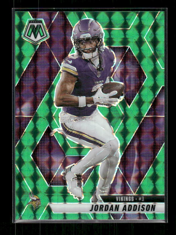 Jordan Addison - 2025 Mosaic Football - Green Mosaic