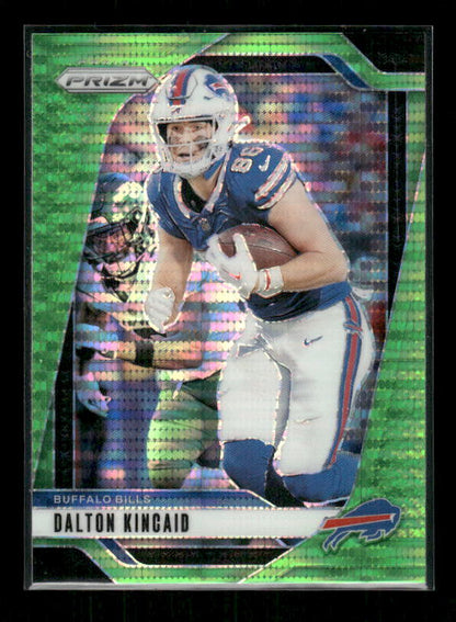 Dalton Kincaid - 2024 Panini Prizm Football - Neon Green Pulsar