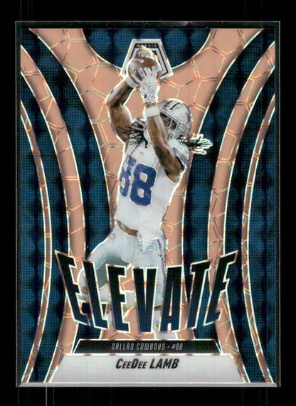 CeeDee Lamb - 2025 Mosaic Football - Orange Fluorescent Elevate