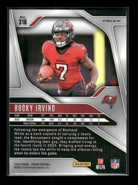 Bucky Irving - 2024 Panini Prizm Football - Silver Prizm - Rookie