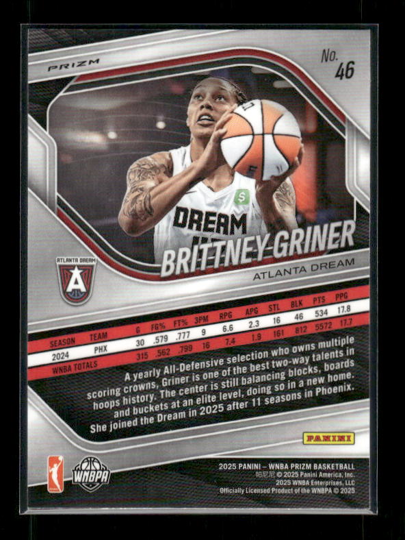 Brittney Griner - 2025 Prizm WNBA - Ice Prizm