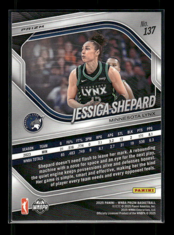 Jessica Shepard - 2025 Prizm WNBA - Ice Prizm