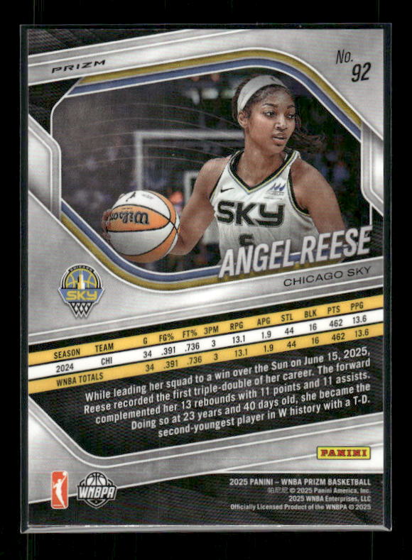 Angel Reese - 2025 Prizm WNBA - Ice Prizm