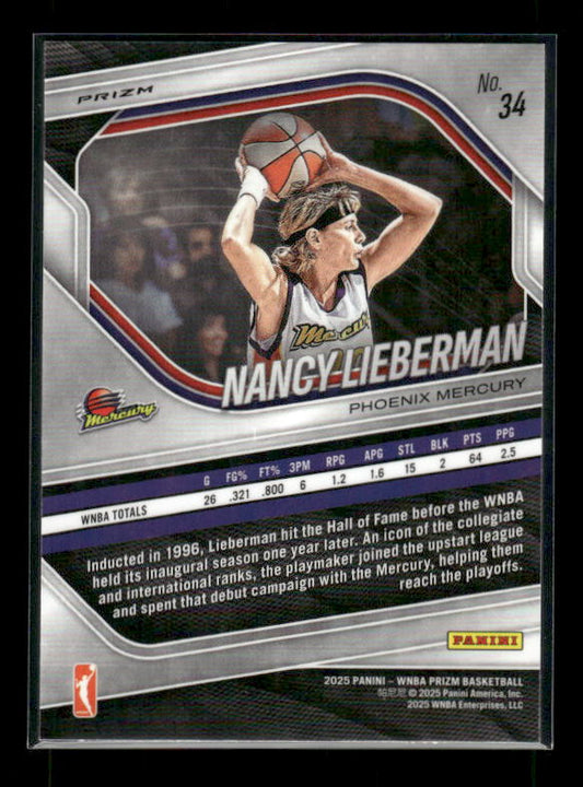 Nancy Lieberman - 2025 Prizm WNBA - Ice Prizm