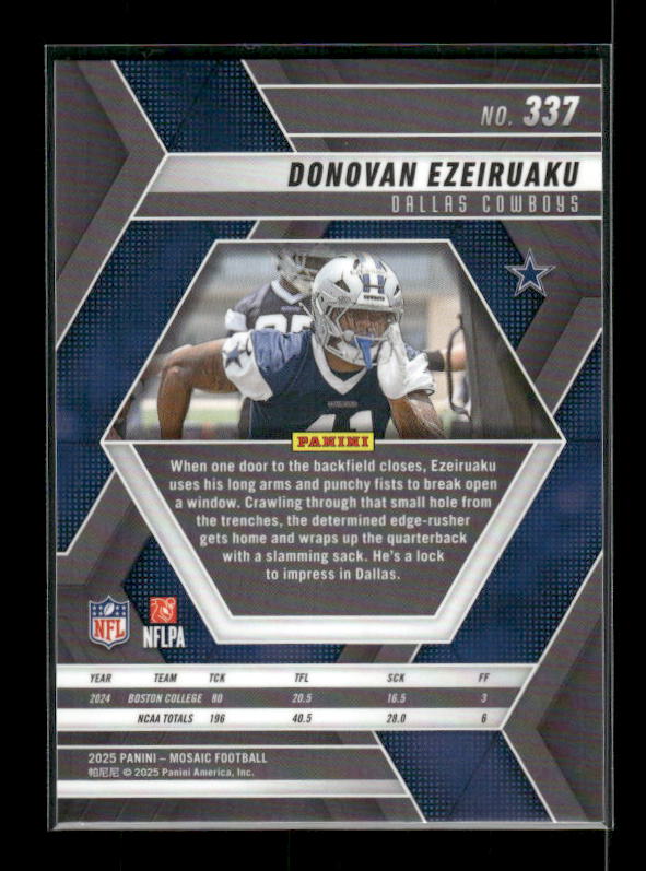 Donovan Ezeiruaku - 2025 Mosaic Football - Rookie
