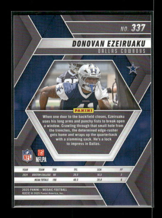 Donovan Ezeiruaku - 2025 Mosaic Football - Rookie