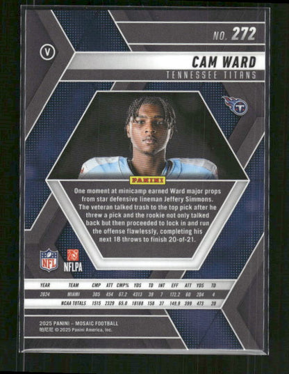 Cam Ward - 2025 Mosaic Football - Rookie Variation