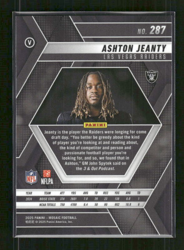 Ashton Jeanty - 2025 Mosaic Football - Rookie Variation