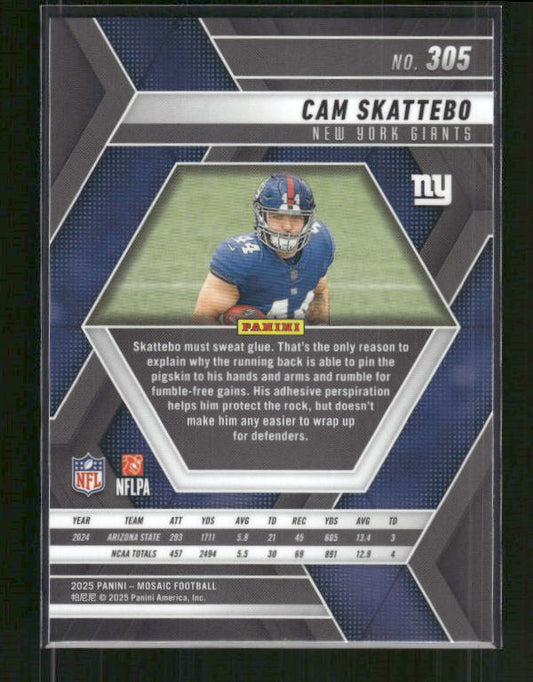 Cam Skattebo - 2025 Mosaic Football - Rookie