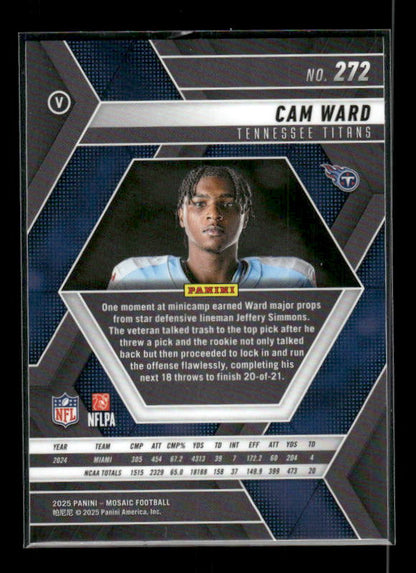 Cam Ward - 2025 Mosaic Football - Rookie Variation