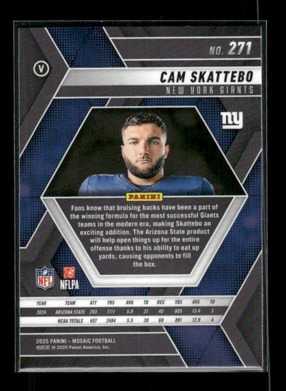 Cam Skattebo - 2025 Mosaic Football - Rookie Variation