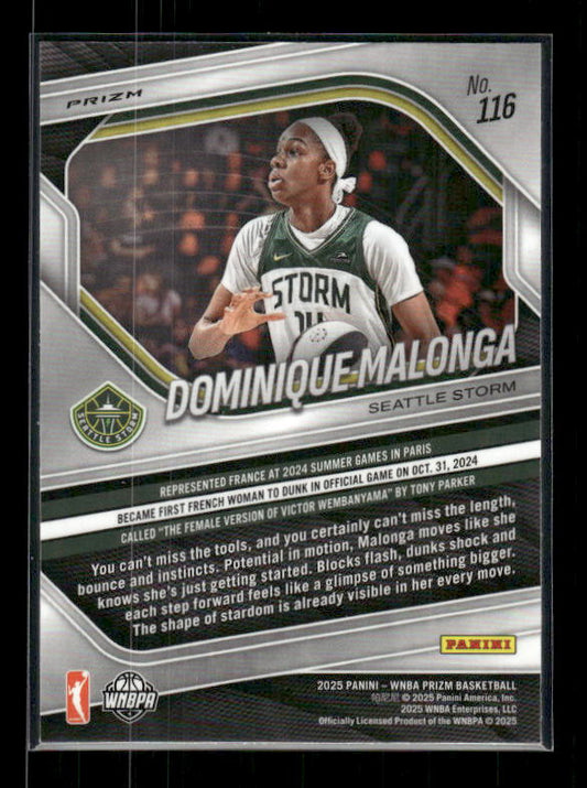 Dominique Malonga - 2025 Prizm WNBA - WNBA Logo Prizm - Rookie