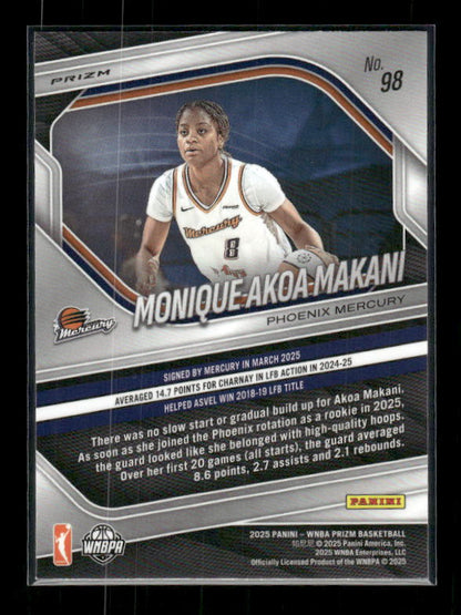 Monique Akoa Makani - 2025 Prizm WNBA - WNBA Logo Prizm - Rookie
