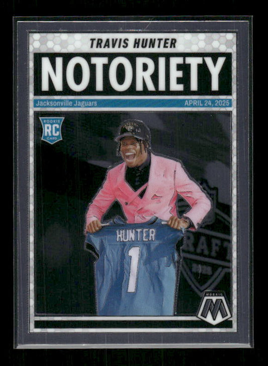 Travis Hunter - 2025 Mosaic Football - Notoriety - Rookie